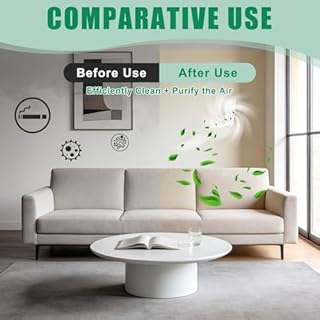 Purificateur d'Air Ionique, Mini Air Purifier Plug-in Negative Ion Purifier Compact Élimine 99,97% des Odeurs d'animaux Fumée et Poussière pour Chambre/Maison/Salon/Chambre d’Animaux/Bain