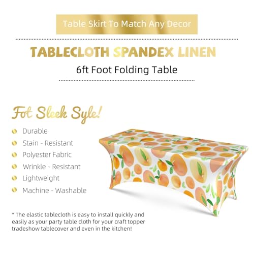 Housse de table rectangulaire extensible décorative pour buffet de fête EdWal - 6