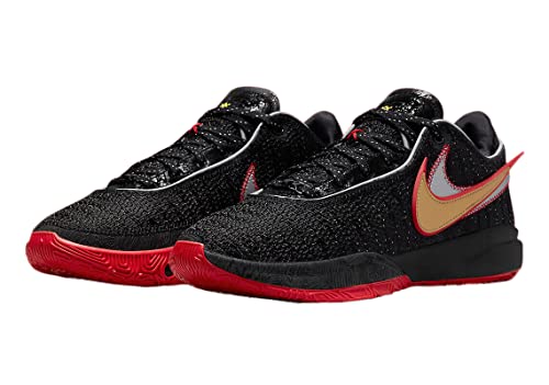 Nike Nike Boys 814443-403 Fitness Shoes, Black Black University Red, 12 US