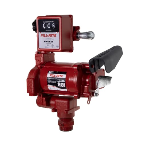 Image of Fill-Rite FR701VN Fuel Transfer Pump with 807C Mechanical Gallon Meter, 115V AC, 20 GPM, Cast Iron Rotary Vane Pump, 2 inch Bung Mount, for Gasoline, Diesel, Biodiesel & Kerosene