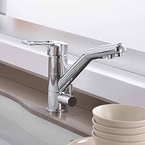 Grifo de la cocina de rotación de 3 vías para agua potable y ósmosis 6