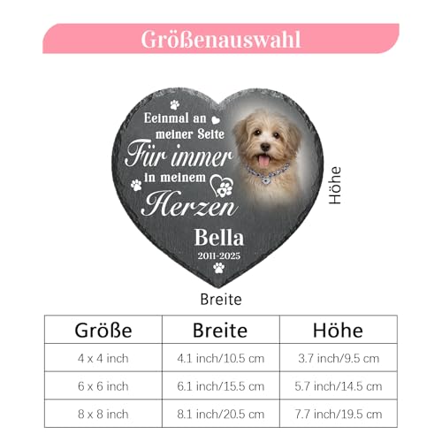 Personalisierte Haustier-Gedenktafel, Haustier-Gedenkgeschenk, Katzen-Gedenkstein, Hunde-Gedenkstein bei Verlust von Hund oder Katze, wetterfestes Outdoor-Andenken für Haustiere
