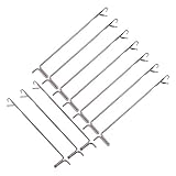 Farbe silber 20 Stück Hakennadeln passend für Silver Reed Singer Studio Empisal Knitmaster LK150 LK360