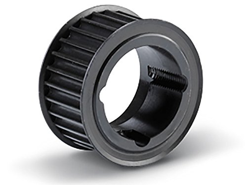 24L050TL.1108 Ametric® Inch Steel ANSI Timing Pulley with Flange, 3/8" Pitch for a L050 Synchronous Belt, 24 Teeth, for 1108 Taper Lock Bushing, 2.86 Inch Pitch Diameter, 2-1/8" Approximate Hub Diameter, 3/4" Approximate Face Width, 7/8" Approximate Width Through Bore (Mfg Code 1-082)