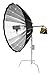 Fotodiox DLX Parabolic 56in Focusing Softbox w/Bowens Speedring - 56in (140cm) Focusable & Quick Collapsible Softbox/Silver Reflective Umbrella Interior w/Double Diffusion Panels & Grid