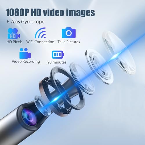 ear wax removal tool camera - ear cleaner with 1080p hd camera otoscope with light earwax removal kit for iphone ipad android phones green