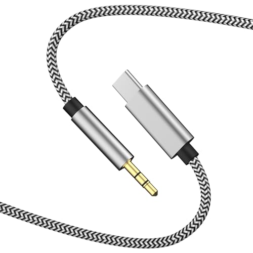 USB C to Aux Cord for iPhone 17,[MFi Certified] USB C to 3.5mm Audio Aux Jack Headphone Car Stereo Nylon Braided Cable for iPhone 17 Pro Max/17Pro/Air/17/16/16Pro/16 Plus/15 to Car,Speakers(3.3FT)