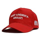 Keep America Great Donald Trump USA Cap Adjustable Baseball Hat (Red)