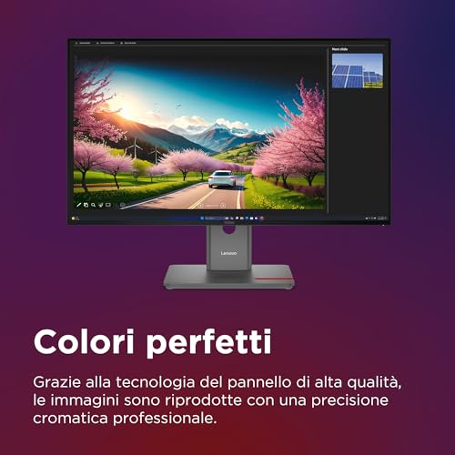 Image of Lenovo ThinkVision P32UD-40 LED Monitor - 3840 x 2160 4K @ 120 Hz - IPS - 350 cd /m - 1500:1 - HDR10-4ms - 2 Thunderbolt 4, 2 x DisplayPort, HDMI, USB-C - Raven Black