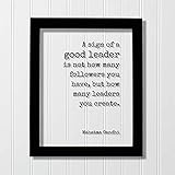 Mahatma Gandhi Frame - A Sign of a Good Leader
