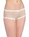 Maidenform Women's Modal Cheeky Hipster With Lace Panty, Darling Dot Beige/Ivory, 6