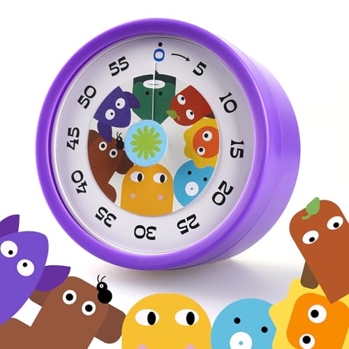 Garrulo Temporizador Visual para Niños, Cronómetro Visual Infantil 60 Minutos con Diseño Magnético, Temporizador Infantil con Funcionamiento Silencioso