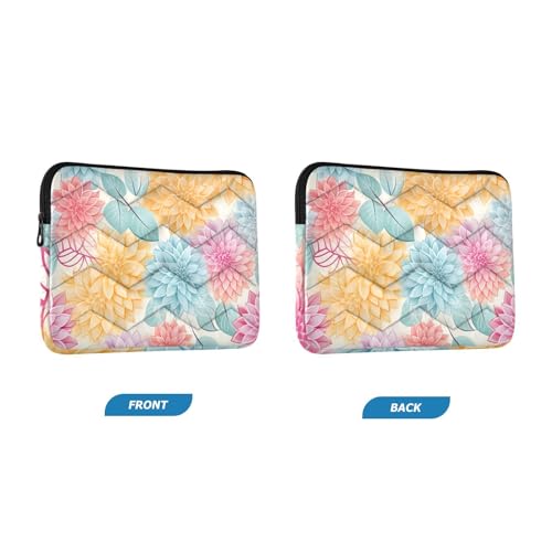 Funda para portátiles 13-14 pulgadas con diseño de flores coloridas miniatura 2