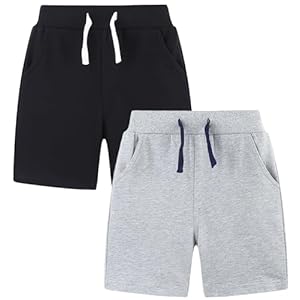 Bumeex Boys 2pk Cotton French Terry Casual Shorts