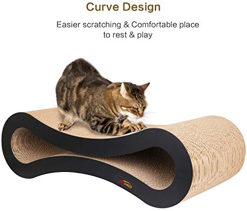PetCheer Ultimate Cat Scratcher Lounge Bed,Superior Cardboard & Construction