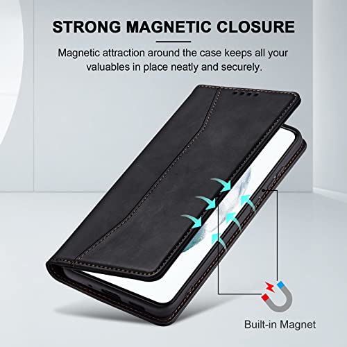 Image of Jasonyu Flip Wallet Case for Samsung Galaxy S21 5G,Black
