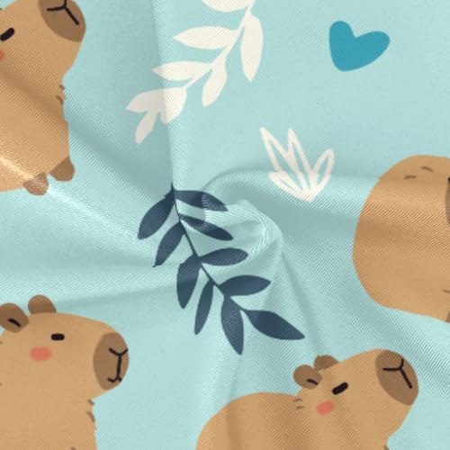 Image of Girls One Piece Swimsuits Cute Capybara Simple Flower Yellow Pattern Cute Swimwear Bathing Suits 3-10T