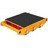 Machine Skates, 15T Machinery Skate Dolly, 33000lbs Machinery Moving Skate, Machinery Mover Skate with Non-Slip Belt, Heavy Duty Machine Dolly Skate for Industrial Moving Equipment, Yellow, 1pc