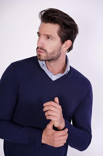 1st American Maglia collo a V in Cashmere e Seta