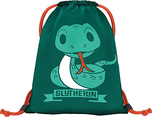Baagl Kids' Harry Potter Slytherin Unisex Cartoon Gym Bag, 36 x 30 cm, 16.5L, Harry Potter - Slytherin