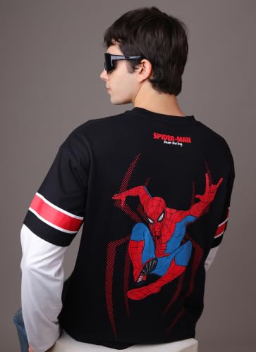 Free Authority Marvel Spider-Man Black T-Shirt - Image 5