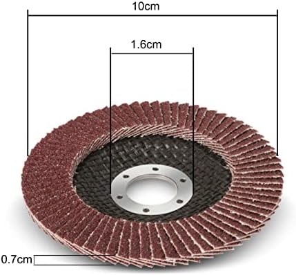 ebuyerfix 10 x Flap Discs 40 Grit Angle Grinder 4.5" (115mm) Flat Sanding Grinding