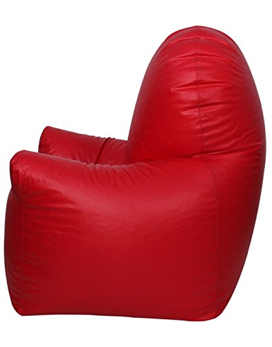 Image of Sattva Arm Chair Bean Bag Cover Size XXXL (Without Beans) - Red