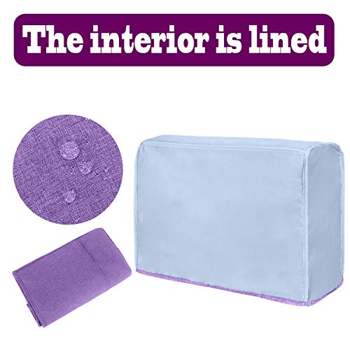image for Luxja Dust Cover for Serger Sewing Machine, Serger Dust Cover with Sto