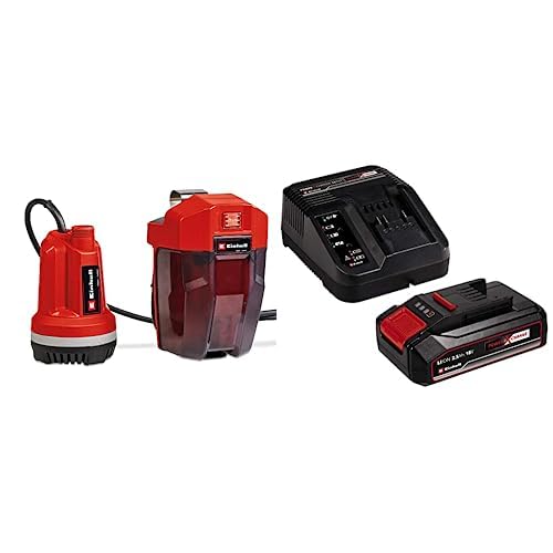 Einhell Bomba De Agua Clara Con Batería Ge-Pp Rb Li-Solo Power X-Change (18 V, Caudal Máx. 3000 L/H, 2 Bar, Tubo De Conexión Telescópico Sin Escalonamiento, Con Batería 2.5 Ah Y Cargador)