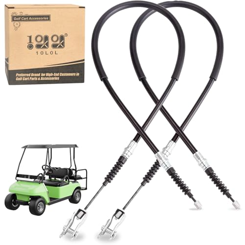 10L0L Golf Cart Brake Cable for Club Car DS 2000-up Gas & Electric, 42 Inch Driver and Passenger Side, OEM# 102022101
