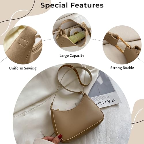 Image of Kraptick Hand Bag - Stylish Small Shoulder Bag for Women, Mini Shoulder Purse, Casual Lightweight Sling Bag for Women, Crossbody Bag for Ladies, Women's Travel Handbag