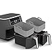 Produktbild Air Fryer Silicone Pot, Reusable Silicone Air Fryer Liner, Rectangle Air Fryer Basket for Ninja Foodi DZ201, DZ401 Air Fryer Basket, Easy Cleaning Food Safe Air Fryer Accessories