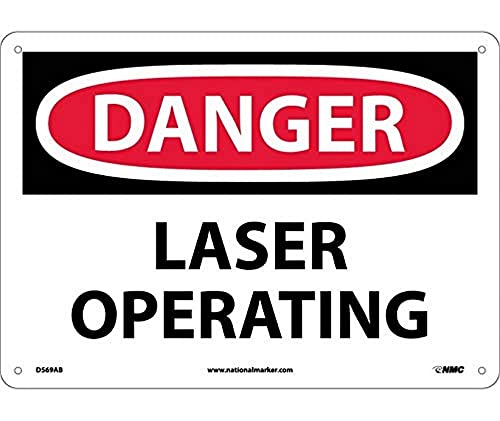 Panneau Danger Laser Operating eviter accidents signaletique rigide D569RB