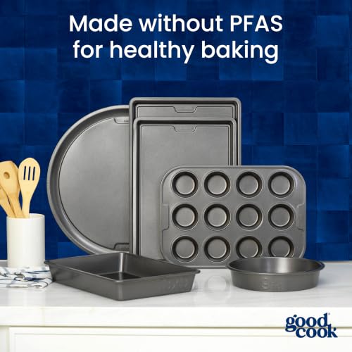 GoodCook PRO Medium Baking Sheet Pan Nonstick Warp & Scratch-Resistant Dishwasher-Safe Carbon Steel Construction for Even Baking Oven Safe to 480°F, 10 x 15-Inch, Gray by GoodCook - Used condition - Image 8