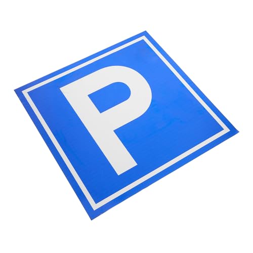 Señal de parking P de aluminio azul EXCEART placa metálica exterior