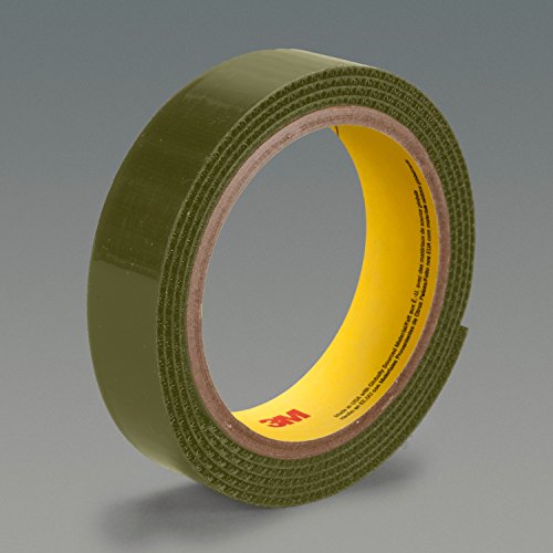 3M 58624 Fastener SJ3402 Hook S015, 1" x 50 yd., 0.15" Engaged Thickness, Nylon, Olive