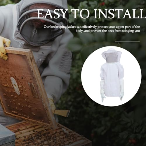 Combinaison apiculteur anti-insecte avec moufles vêtement apiculture solide