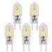Bonlux 3W 12V G6.35 LED Glühbirne Kühlweiß 6000K Bi-Pin JC Typ Halogen-Ersatz T3 / T4 / T5 G6.35 GY6.35 Sockel Birne für Unterschrank Accent Puck-Beleuchtung Tischlampe (5-Stück)