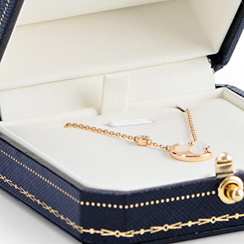 Oirlv Necklace box Noble Leather Necklace Pendant Gift Box Jewellery Storage Case