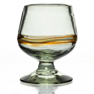 Tumia LAC Cognacglas mit gelbem Streifen