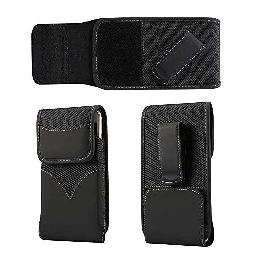 Holster ceinture en nylon avec clip pour ASUS Zenfone 7 Pro ZS671KS étui noir