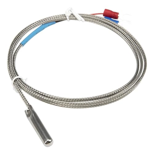 Sensor temperatura termopar tipo K de 1m y sonda metálica de 6x30mm