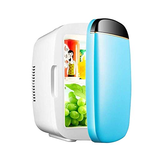 Image of TONPOP Portable Electric Cool Box 6L Car Refrigerator Mini Heating and Cooling Car and Home Compact Low Noise Mini Fridge (Blue)