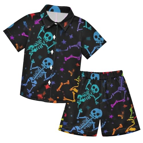 Image of Boccsty Red Strawberry Boy Summer Shorts Sets Hawaiian Toddler Boys T-Shirt & Pants 2 Pcs 3T-10T