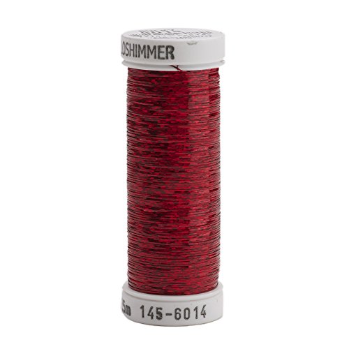 Hilo metálico Holoshimmer Sulky 250 yd rojo navidad miniatura 1