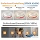 AHXIAOZN LED Kinder Deckenlampe, Stern Mond Deckenleuchte Mit Fernbedienung, Stufenloses Dimmbar Kinderzimmer Deckenleuchten, Schlafzimmer Decke Kindergarten Beleuchtung(D40cm, Rosa)