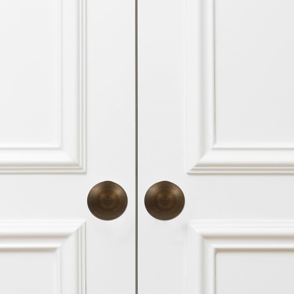 Homoyoyo 2pcs Handle Mushroom Decor Dresser Vanity Table Antique Brass Cabinet Pulls Kitchen Cabinet Decor Drawer Wardrobe Knob Household Cabinet Doorknob Drawer Knobs Drawer Pull