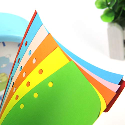 TOYANDONA 6 divisórias de abas A5 coloridas criativas 6 furos, preenchedor de índice, páginas classi