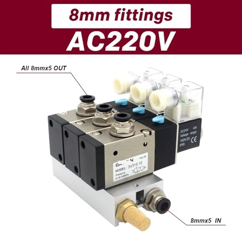 Bloc électrovanne normalement fermé AC220V pour stopper les fuites d'air
