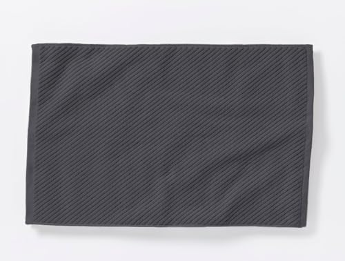 Coyuchi Air Weight Organic Twill Bath Mat, Shadow (32" x 19")